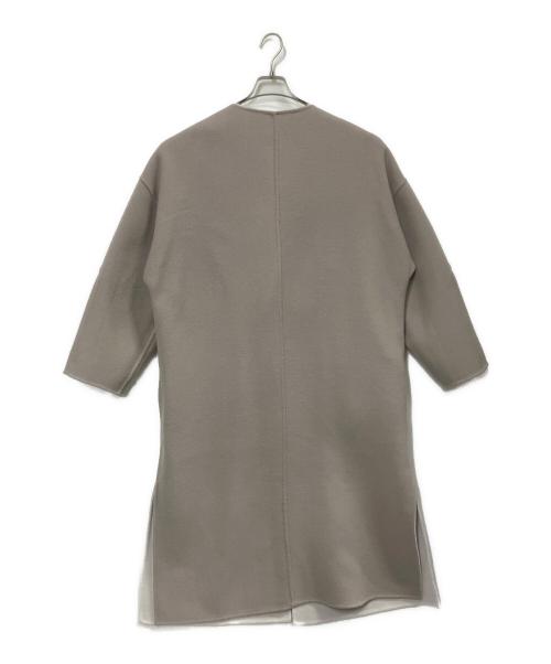FRAY ID（フレイ アイディー）FRAY ID (フレイ アイディー) ウールカシミアバイカラーリバーコート グレー サイズ:1の古着・服飾アイテム