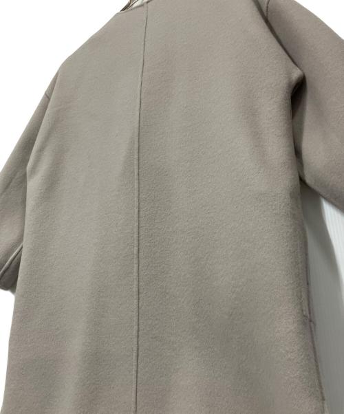 FRAY ID（フレイ アイディー）FRAY ID (フレイ アイディー) ウールカシミアバイカラーリバーコート グレー サイズ:1の古着・服飾アイテム
