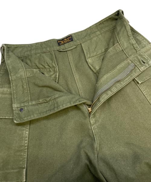 JOURNAL STANDARD HOMESTEAD（ジャーナルスタンダード ホームステッド）JOURNAL STANDARD HOMESTEAD (ジャーナルスタンダード ホームステッド) ヘビーキャンバス ワイドカーゴパンツ グリーン サイズ:Mの古着・服飾アイテム