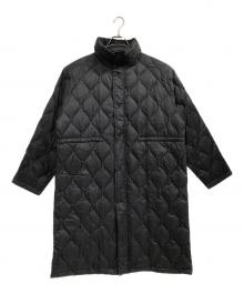 TAION×FREAK'S STORE（タイオン×フリークスストア）の古着「キルト スタンドカラー ロング ダウン」｜ブラック