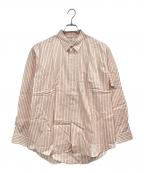 COMME des GARCONSコムデギャルソン）の古着「ストライプシャツ」｜ホワイト×ピンク