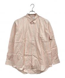 COMME des GARCONS（コムデギャルソン）の古着「ストライプシャツ」｜ホワイト×ピンク