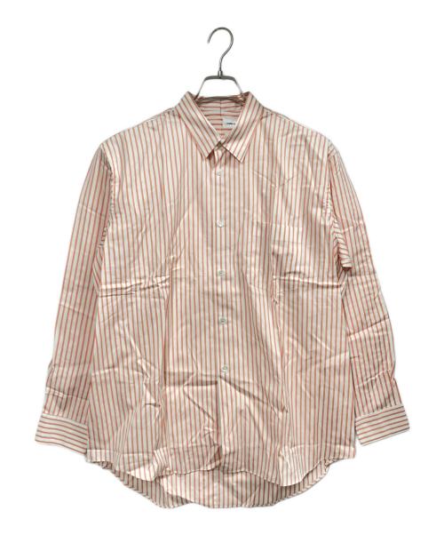 COMME des GARCONS（コムデギャルソン）COMME des GARCONS (コムデギャルソン) ストライプシャツ ホワイト×ピンク サイズ:Mの古着・服飾アイテム