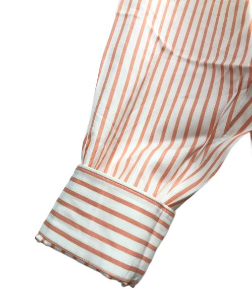 COMME des GARCONS（コムデギャルソン）COMME des GARCONS (コムデギャルソン) ストライプシャツ ホワイト×ピンク サイズ:Mの古着・服飾アイテム