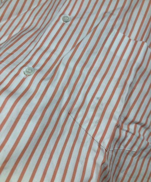 COMME des GARCONS（コムデギャルソン）COMME des GARCONS (コムデギャルソン) ストライプシャツ ホワイト×ピンク サイズ:Mの古着・服飾アイテム