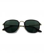 RAY-BANレイバン）の古着「サングラス ブレイズ ヘキサゴナル」｜ゴールド×ブラック