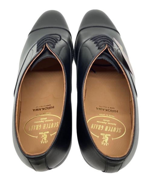 SCOTCH GRAIN（スコッチグレイン）SCOTCH GRAIN (スコッチグレイン) ストレートチップシューズ ブラック サイズ:26cmの古着・服飾アイテム