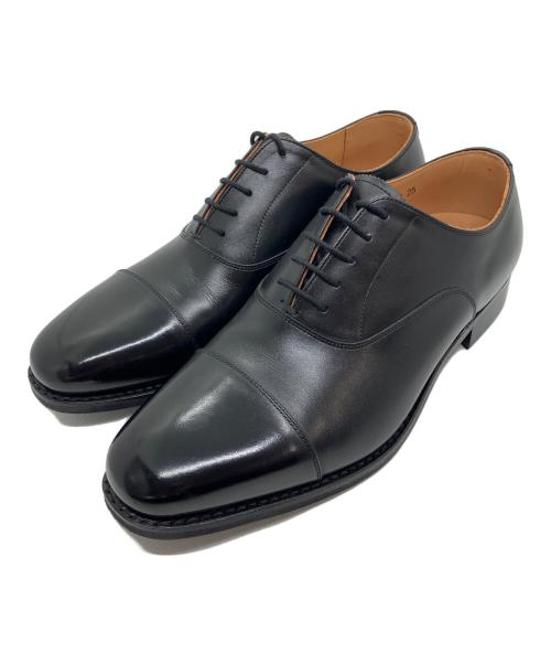 SCOTCH GRAIN（スコッチグレイン）SCOTCH GRAIN (スコッチグレイン) ストレートチップシューズ ブラック サイズ:25cmの古着・服飾アイテム