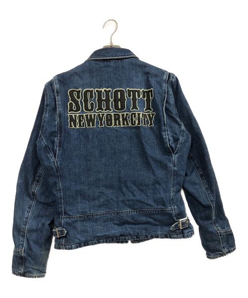 Schott（ショット）Schott (ショット) トラッカーモーターサイクルジャケット インディゴ サイズ:Mの古着・服飾アイテム
