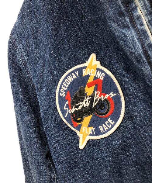 Schott（ショット）Schott (ショット) トラッカーモーターサイクルジャケット インディゴ サイズ:Mの古着・服飾アイテム