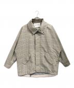 VACHEMENTヴァシュモン）の古着「チェックショートコート」｜ベージュ
