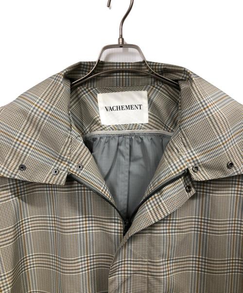 VACHEMENT（ヴァシュモン）VACHEMENT (ヴァシュモン) チェックショートコート ベージュ サイズ:FREEの古着・服飾アイテム