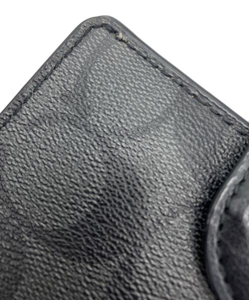 COACH（コーチ）COACH (コーチ) ミディアム コーナー ジップ ウォレット　２つ折り財布 ブラックの古着・服飾アイテム