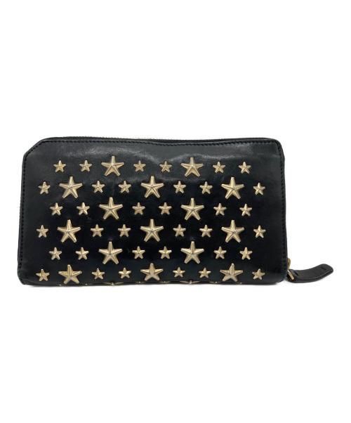 JIMMY CHOO（ジミーチュウ）JIMMY CHOO (ジミーチュウ) 長財布 ブラックの古着・服飾アイテム