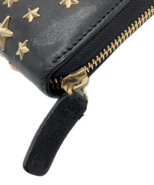 JIMMY CHOO（ジミーチュウ）JIMMY CHOO (ジミーチュウ) 長財布 ブラックの古着・服飾アイテム