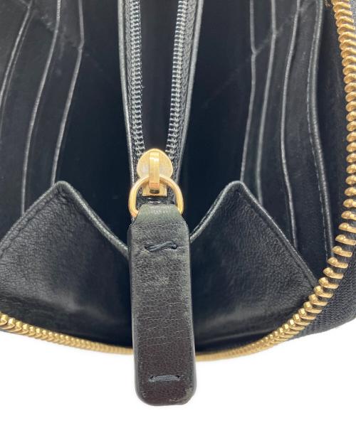 JIMMY CHOO（ジミーチュウ）JIMMY CHOO (ジミーチュウ) 長財布 ブラックの古着・服飾アイテム