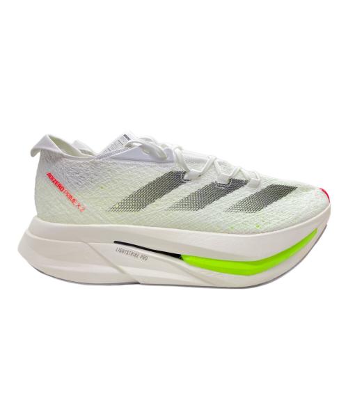 adidas（アディダス）adidas (アディダス)  アディゼロ プライム X 2.0 STRUNG ホワイト サイズ:27.5 未使用品の古着・服飾アイテム