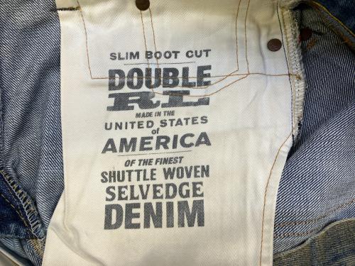 RRL（ダブルアールエル）RRL (ダブルアールエル) SLIM BOOT CUT JEANS インディゴ サイズ:28の古着・服飾アイテム