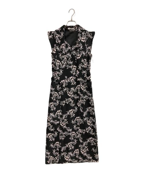 Snidel（スナイデル）Snidel (スナイデル) Sustainableバリエプリントナローワンピース ブラック 未使用品の古着・服飾アイテム