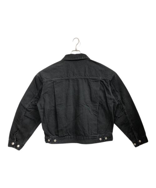 SOFTHYPHEN（ソフトハイフン）SOFTHYPHEN (ソフトハイフン) タックディテールデニムジャケット ブラック サイズ:3の古着・服飾アイテム