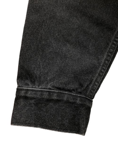 SOFTHYPHEN（ソフトハイフン）SOFTHYPHEN (ソフトハイフン) タックディテールデニムジャケット ブラック サイズ:3の古着・服飾アイテム