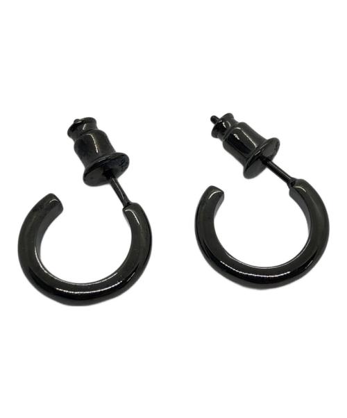 SOFTHYPHEN（ソフトハイフン）SOFTHYPHEN (ソフトハイフン) ピアス ブラックの古着・服飾アイテム