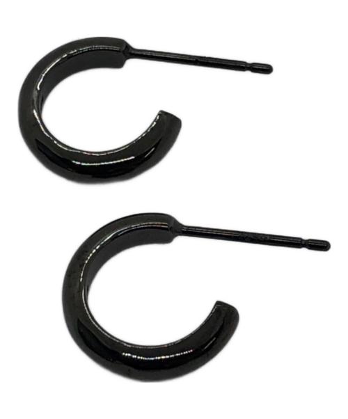 SOFTHYPHEN（ソフトハイフン）SOFTHYPHEN (ソフトハイフン) ピアス ブラックの古着・服飾アイテム