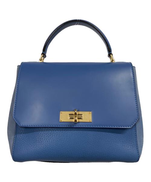 BALLY（バリー）BALLY (バリー) 2WAYショルダーバッグ ブルーの古着・服飾アイテム