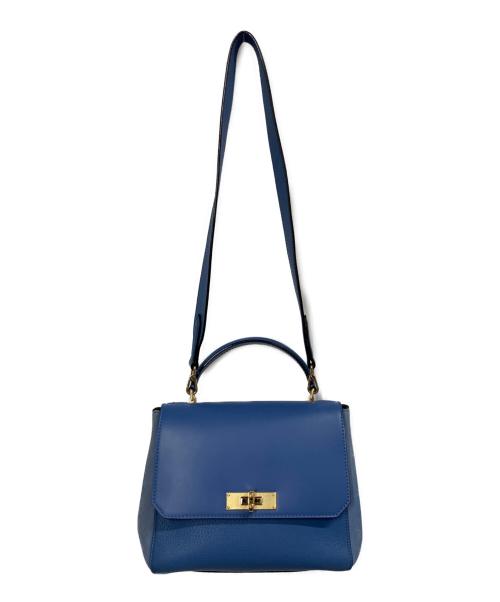 BALLY（バリー）BALLY (バリー) 2WAYショルダーバッグ ブルーの古着・服飾アイテム