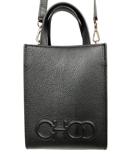 JIMMY CHOO（ジミーチュウ）JIMMY CHOO (ジミーチュウ) 2WAYミニトートバッグ ブラックの古着・服飾アイテム
