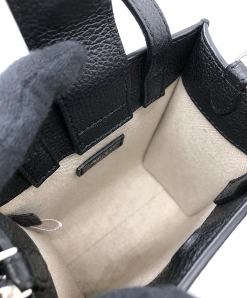 JIMMY CHOO（ジミーチュウ）JIMMY CHOO (ジミーチュウ) 2WAYミニトートバッグ ブラックの古着・服飾アイテム