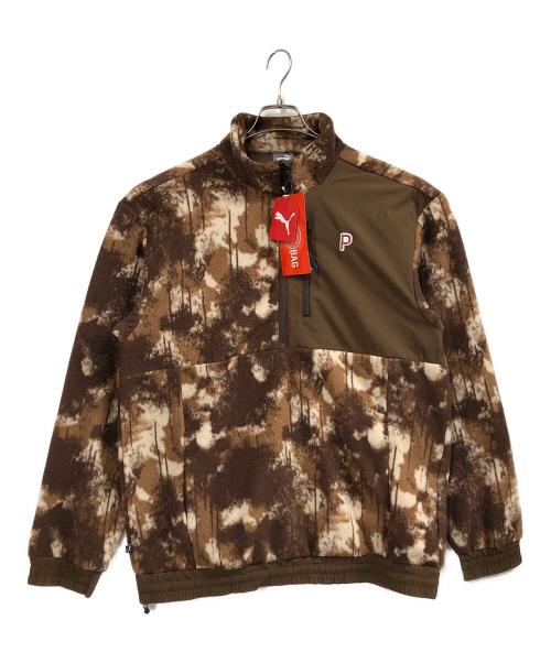 PUMA（プーマ）PUMA (プーマ) フリースジャケット ブラウン サイズ:XLの古着・服飾アイテム