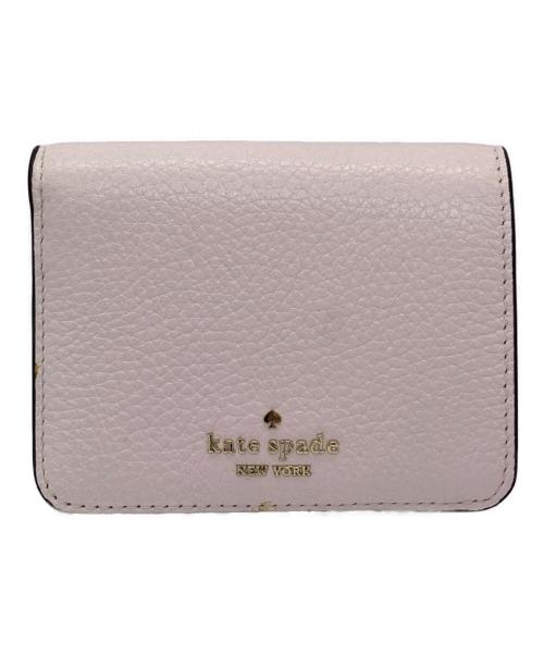 Kate Spade（ケイトスペード）Kate Spade (ケイトスペード) コンパクトウォレット / 2つ折り財布 ピンクの古着・服飾アイテム
