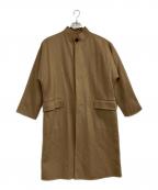 GALERIE VIEギャルリーヴィー）の古着「ウールダブルフェイス スタンドカラーコート」｜ブラウン