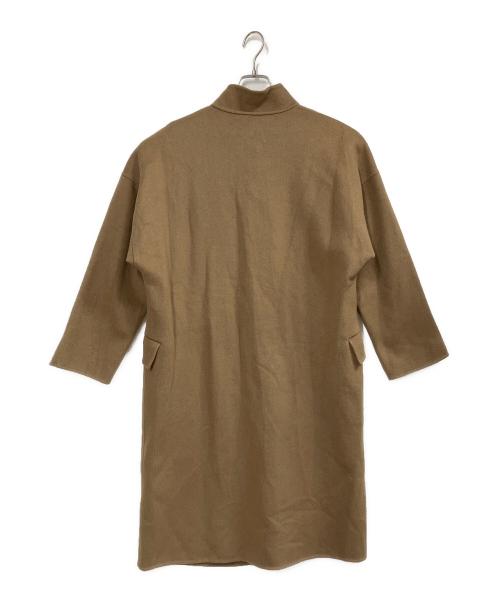 GALERIE VIE（ギャルリーヴィー）GALERIE VIE (ギャルリーヴィー) ウールダブルフェイス スタンドカラーコート ブラウン サイズ:36の古着・服飾アイテム