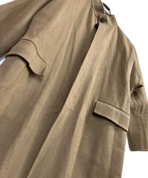 GALERIE VIE（ギャルリーヴィー）GALERIE VIE (ギャルリーヴィー) ウールダブルフェイス スタンドカラーコート ブラウン サイズ:36の古着・服飾アイテム