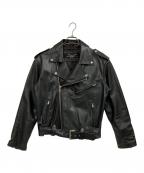 Kakuishiカクイシ）の古着「ダブルライダースジャケット」｜ブラック