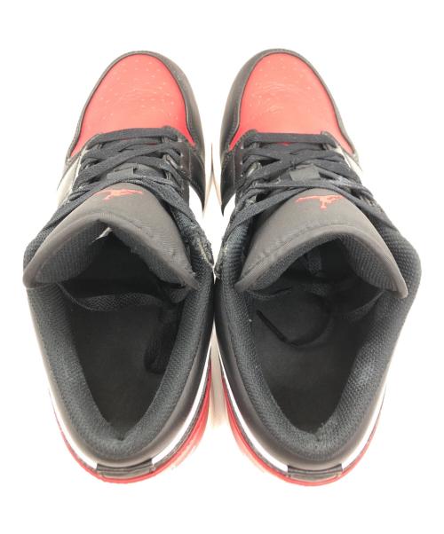 NIKE（ナイキ）NIKE (ナイキ) Air Jordan 1 Low Bred Toe ブラック×レッド サイズ:27の古着・服飾アイテム