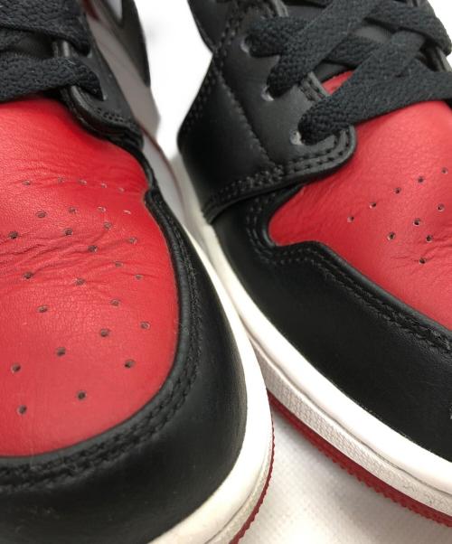 NIKE（ナイキ）NIKE (ナイキ) Air Jordan 1 Low Bred Toe ブラック×レッド サイズ:27の古着・服飾アイテム