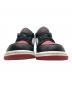 中古・古着 NIKE (ナイキ) Air Jordan 1 Low Bred Toe ブラック×レッド サイズ:27：8000円