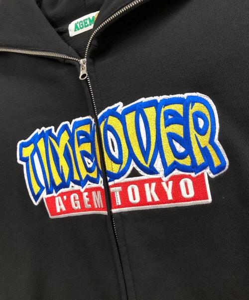 A'gem（エージェム）A'GEM (エージェム) SONIC THE HEDGEHOG (ソニックザヘッジホッグ) ジップパーカー ブラック サイズ:FREEの古着・服飾アイテム