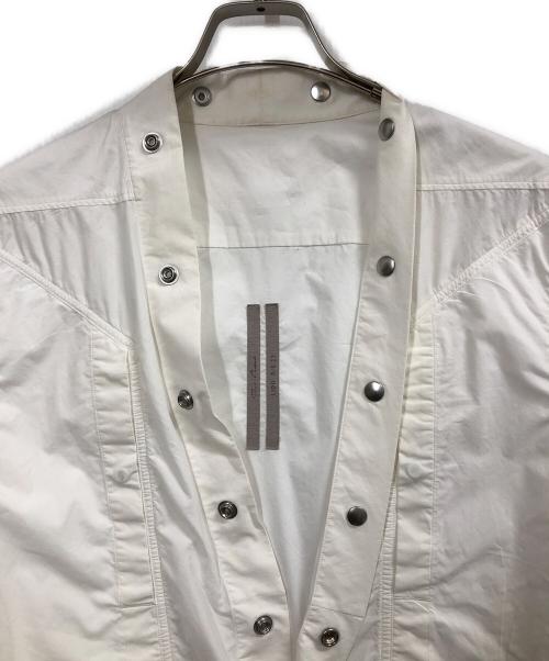 RICK OWENS（リックオウエンス）RICK OWENS (リックオウエンス) ラリーシャツ ホワイト サイズ:40 ITの古着・服飾アイテム