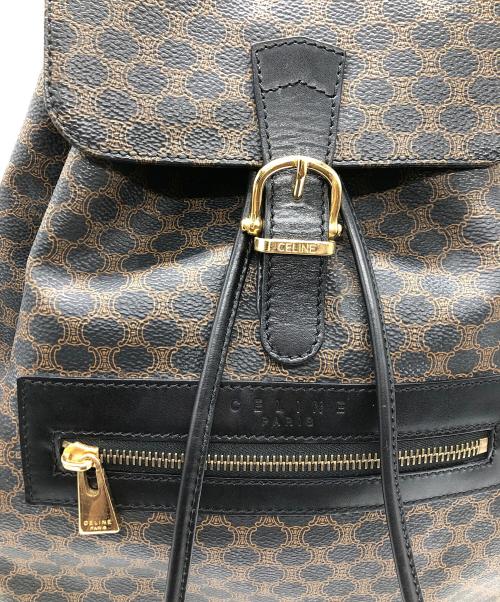 CELINE（セリーヌ）CELINE (セリーヌ) リュック ブラック×ブラウンの古着・服飾アイテム