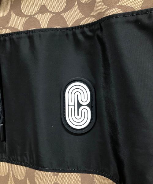 COACH（コーチ）COACH (オールドコーチ) プルオーバーパーカー ブラック×ブラウン サイズ:Lの古着・服飾アイテム