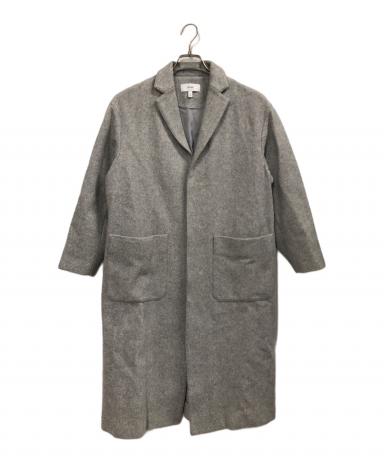 中古・古着通販】HYKE (ハイク) ウールショッパーコート グレー サイズ