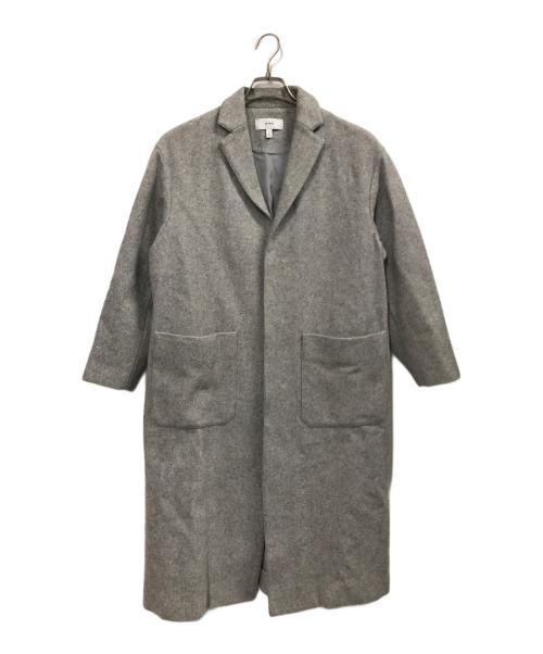 HYKE（ハイク）HYKE (ハイク) ウールショッパーコート グレー サイズ:Sの古着・服飾アイテム