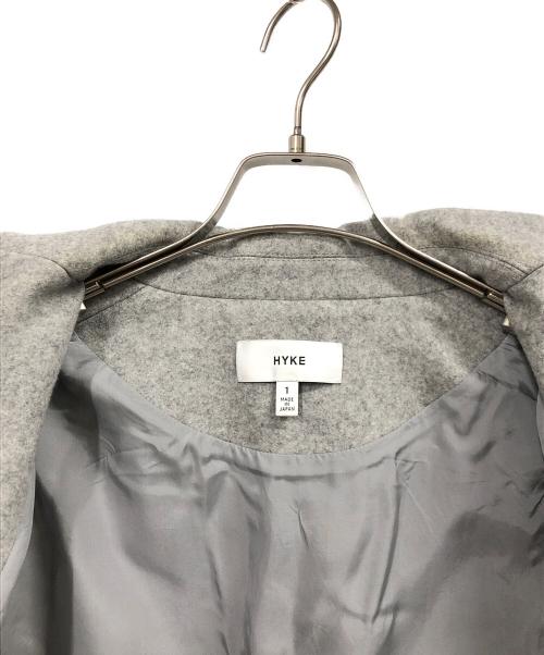 HYKE（ハイク）HYKE (ハイク) ウールショッパーコート グレー サイズ:Sの古着・服飾アイテム