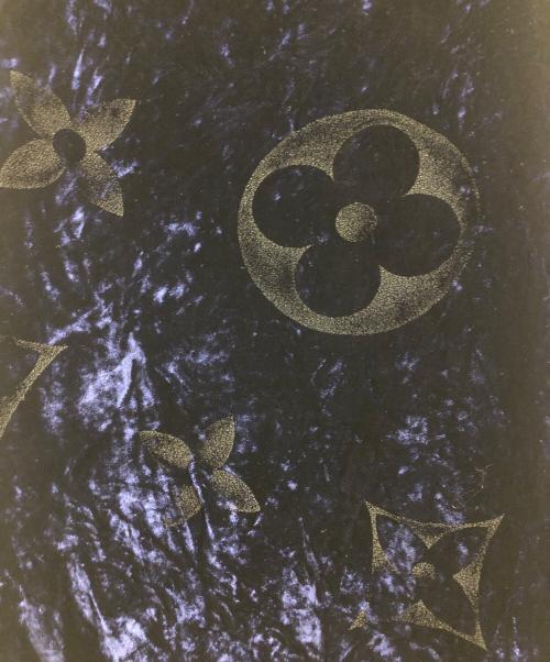 LOUIS VUITTON（ルイ ヴィトン）LOUIS VUITTON (ルイ ヴィトン) エシャルプ ベルベット ネイビーの古着・服飾アイテム