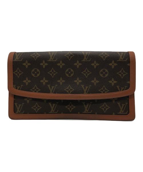 LOUIS VUITTON（ルイ ヴィトン）LOUIS VUITTON (ルイ ヴィトン) クラッチバッグ ブラウンの古着・服飾アイテム
