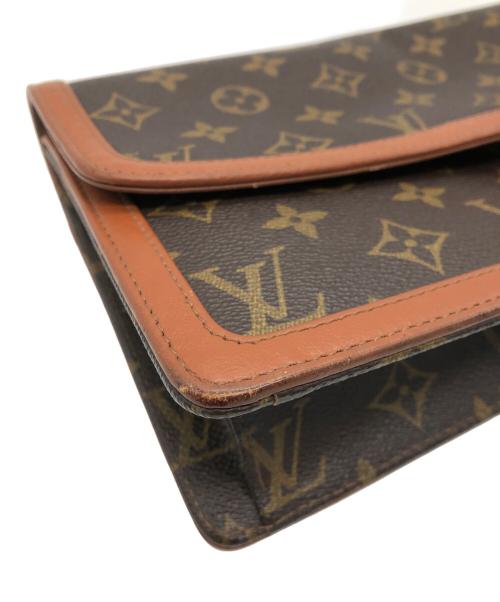 LOUIS VUITTON（ルイ ヴィトン）LOUIS VUITTON (ルイ ヴィトン) クラッチバッグ ブラウンの古着・服飾アイテム